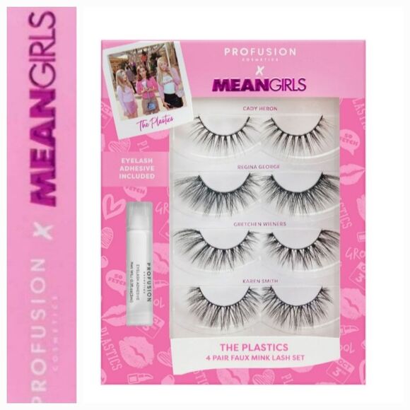 Profusion X Mean Girls The Plastics 4 Pair Faux Mink Lash Set - Picture 2 of 7